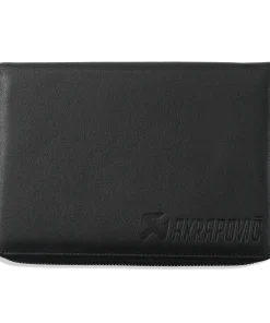 Housse de carnet zippée en cuir noir AKRAPOVIC – 800940