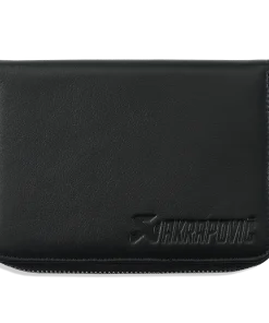 Petite housse de carnet zippée en cuir noir AKRAPOVIC – 800942