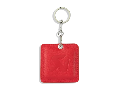 Porte-clés carré en cuir rouge AKRAPOVIC – 800947