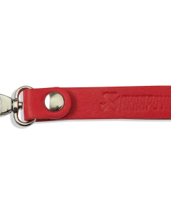 Porte-clés à boucle en cuir rouge AKRAPOVIC – 800953