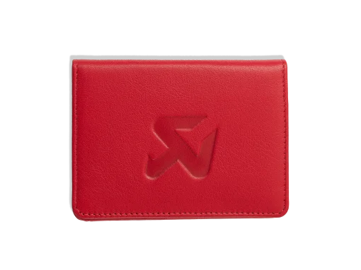 Porte-cartes de visite en cuir rouge AKRAPOVIC – 800959