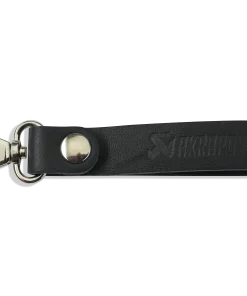 Porte-clés à boucle en cuir noir AKRAPOVIC – 800965
