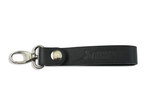 Porte-clés à boucle en cuir noir AKRAPOVIC – 800965