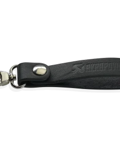 Porte-clés à boucle en cuir noir AKRAPOVIC – 800965 – Image 2