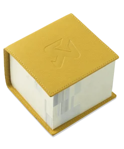 Bloc-notes en cuir jaune AKRAPOVIC – 801730