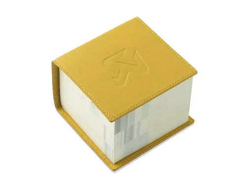 Bloc-notes en cuir jaune AKRAPOVIC – 801730