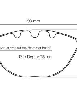 Plaquettes de frein avant PAGID – BMW M5 / M6 – T8019SP2001