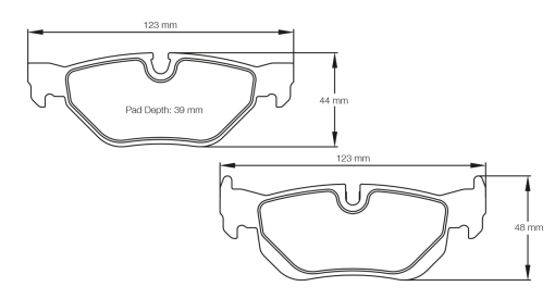 Plaquettes de frein arrière PAGID – BMW Série 1 / Série 3 – T8035SP2001
