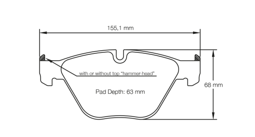 Plaquettes de frein avant PAGID – BMW 1M Coupé / Série 1 / Série 3 / M3 – T8053SP2001