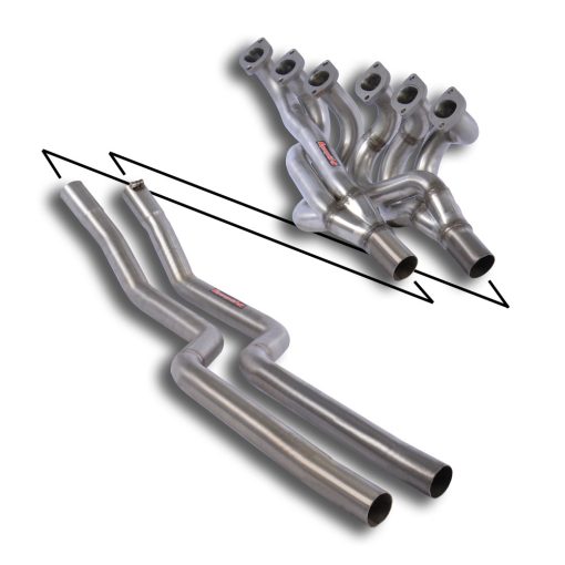 Collecteur et tube de liaison 100 % inox (volant à gauche) SUPERSPRINT – BMW Série 6 (E24) – 520401