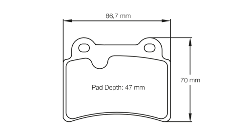 Plaquettes de frein arrière PAGID – Mitsubishi Lancer Evolution (X) 2.0T MIVEC 295 ch – T8069SP2001