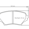 Plaquettes de frein avant PAGID – Mazda MX-5 (NC) MZR – T8082SP2001
