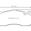 Plaquettes de frein avant PAGID – BMW Série 1 (E8X) 135i – T8084SP2001