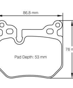 Plaquettes de frein arrière PAGID – BMW Série 1 (E8X) 135i – T8085SP2001