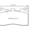 Plaquettes de frein arrière PAGID – Mercedes CLS (C218 PH1, C218 PH2) – T8089SP2001