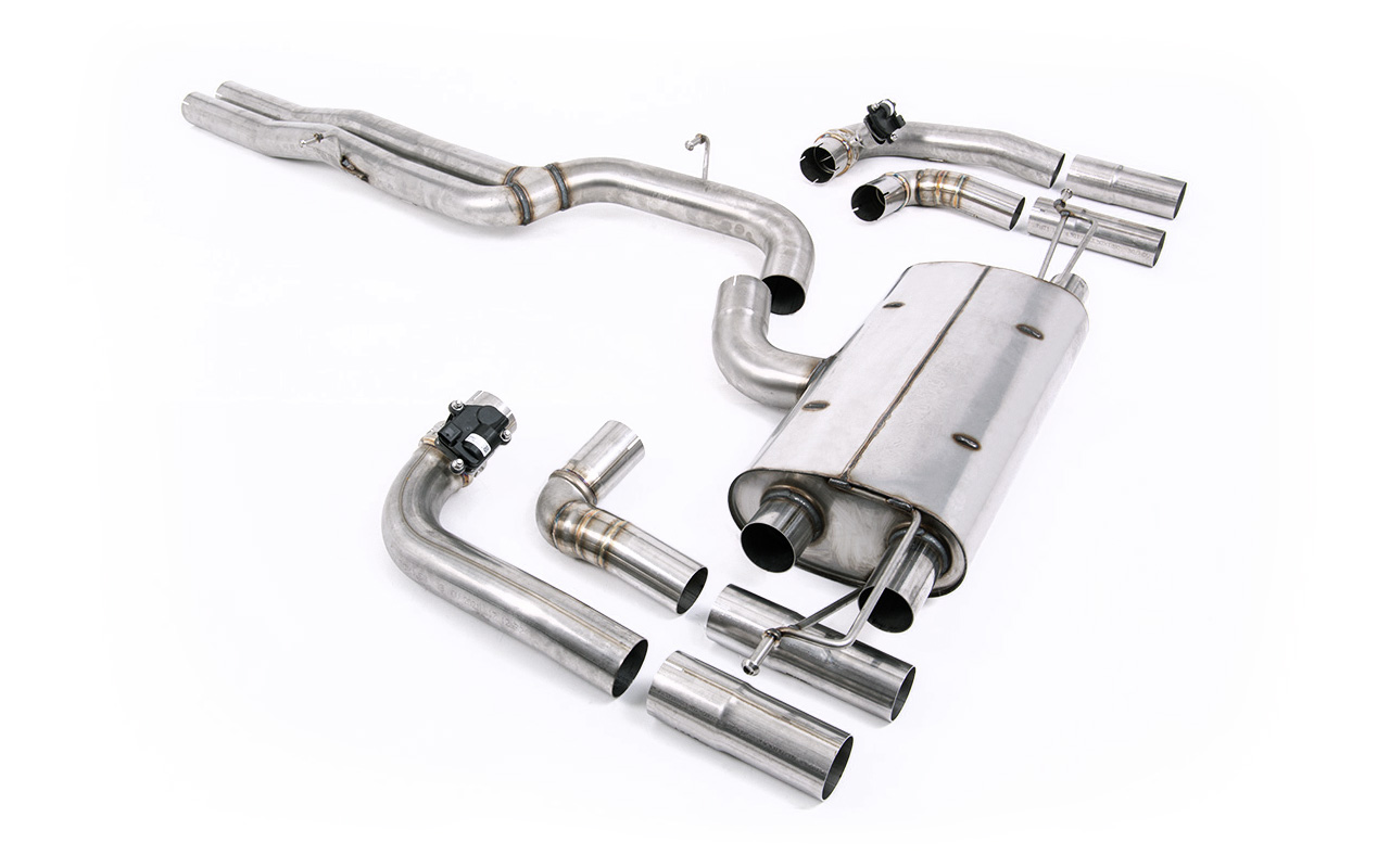 Ligne GPF-back 80 mm non résonnée (double sortie berline) MILLTEK – Audi RS3 (8Y) 2.5 TFSI (GPF) 400 ch – SSXAU967