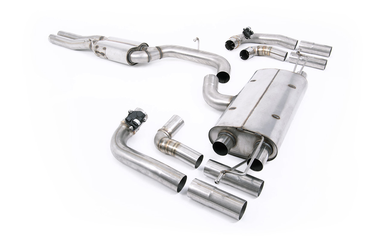 Ligne GPF-back 80 mm résonnée (double sortie berline) MILLTEK – Audi RS3 (8Y) 2.5 TFSI (GPF) 400 ch – SSXAU966