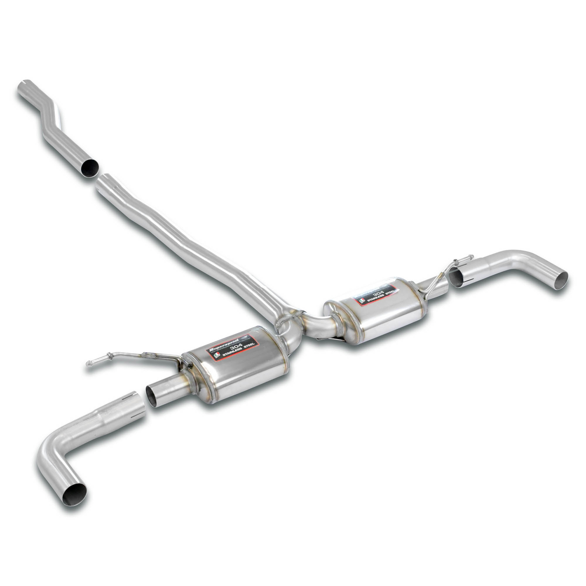 Silencieux arrière Racing droit et gauche SUPERSPRINT – BMW X1 (F48) – 048334