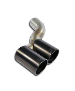 Embout de sortie droit double Ø 90 mm Gun Metal Grey SUPERSPRINT – Porsche 911 (991) – 247356