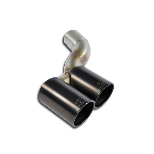 Embout de sortie droit double Ø 90 mm Gun Metal Grey SUPERSPRINT – Porsche 911 (991) – 247356