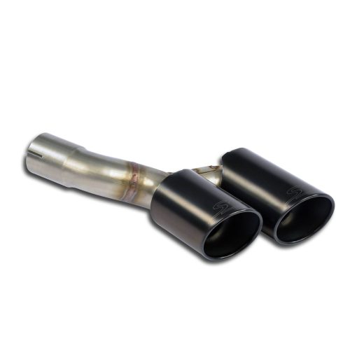 Embout de sortie gauche double Ø 90 mm Gun Metal Grey SUPERSPRINT – Porsche 911 (991) – 247376