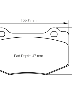 Plaquettes de frein arrière PAGID – Chevrolet Camaro / Chevrolet Corvette / Ford Mustang Shelby – T8208SP2001