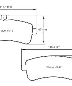Plaquettes de frein arrière RSC 1 PAGID – S8246C01001 – Image 2