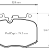 Plaquettes de frein avant PAGID – BMW Série 3 / Z4 / Série 4 – S8275R29001