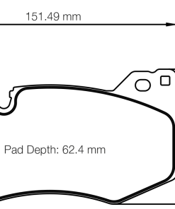 Plaquettes de frein avant PAGID – Chevrolet Corvette (C8) Stingray 6.2 V8 490 ch – S8278L01001 – Image 2