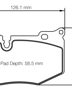 Plaquettes de frein arrière PAGID – Chevrolet Corvette (C8) Stingray 6.2 V8 490 ch – S8279R29001