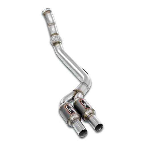Tube avant en Y et catas métalliques D et G (sans GPF) SUPERSPRINT – 723932