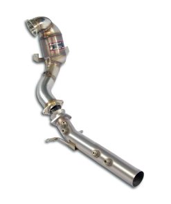 Downpipe avec catalyseur métallique WRC 100 CPSI (sans GPF) SUPERSPRINT – Seat Leon / Volkswagen Golf – 918021