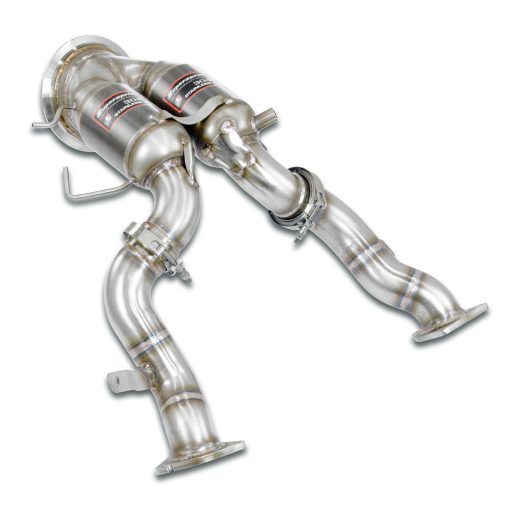 Downpipes D et G à catalyseur métallique (volant à D ou G) SUPERSPRINT – Porsche Macan (I 95B) S 3.0T 354 ch – 861221