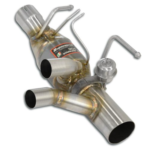 Tube arrière D à valve et cata métallique (sans GPF) SUPERSPRINT – Ferrari F8 Tributo / Spider 3.9 V8 Bi-Turbo 710 ch – 393304
