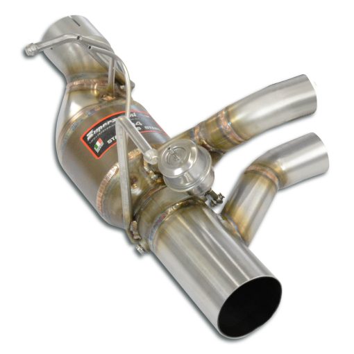 Tube arrière G à valve et cata métallique (sans GPF) SUPERSPRINT – Ferrari F8 Tributo / Spider 3.9 V8 Bi-Turbo 710 ch – 393334