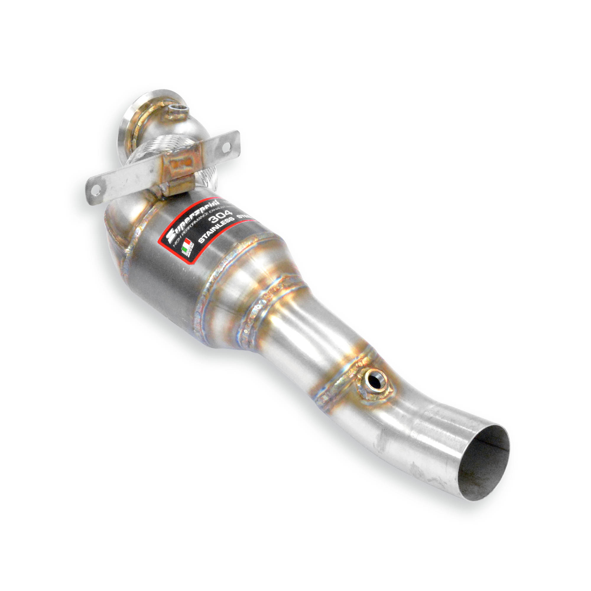 Downpipe droit avec catalyseur métallique SUPERSPRINT – Ferrari 488 GTB/Spider 3.9 V8 Bi-Turbo – 393221
