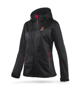 Veste softshell Corpo noire et rouge femme AKRAPOVIC
