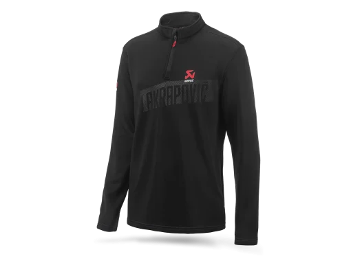 Sous-pull col zippé Corpo noir et rouge homme AKRAPOVIC