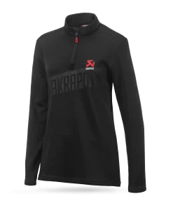 Sous-pull col zippé Corpo noir et rouge femme AKRAPOVIC