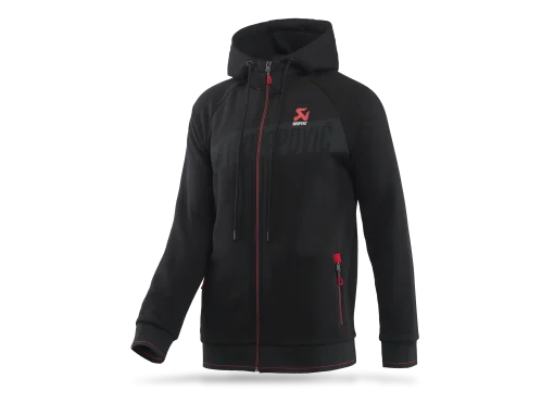 Sweat zippé à capuche Corpo noir et rouge homme AKRAPOVIC