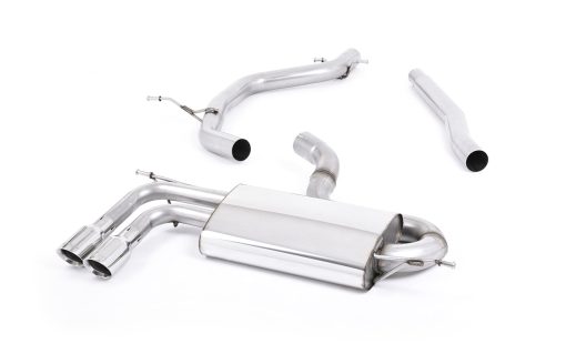 Ligne cat-back 1.8 TFSI (embouts polis) MILLTEK – Audi A3 (8P) 1.8 TFSI 160 ch