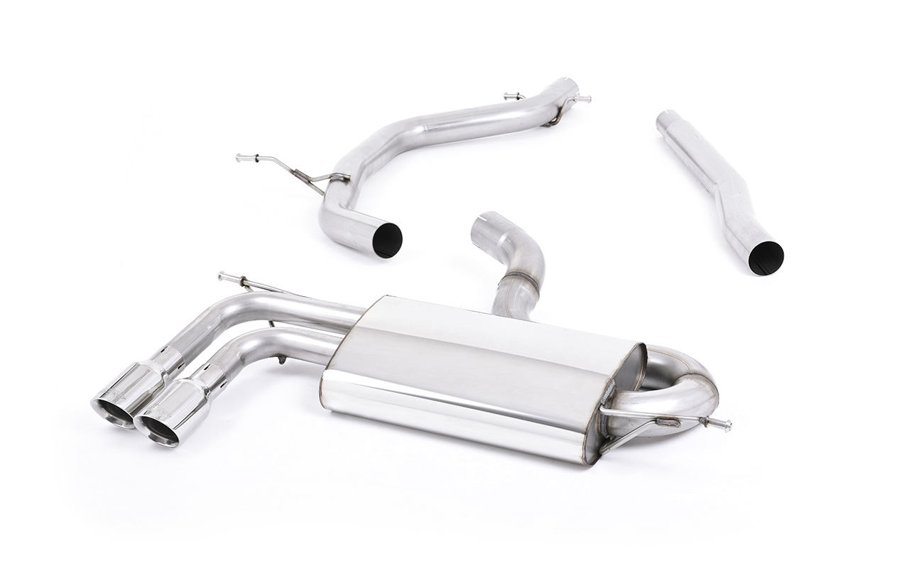 Ligne cat-back 1.8 TFSI (embouts polis) MILLTEK – Audi A3 (8P) 1.8 TFSI 160 ch