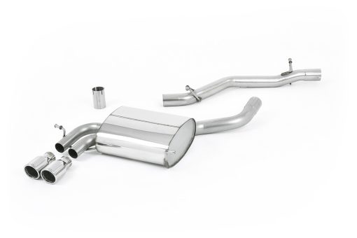 Ligne cat-back non résonnée 3.2 V6 (embouts polis) MILLTEK – Audi A3 (8P) 3.2 V6 250 ch – SSXAU504