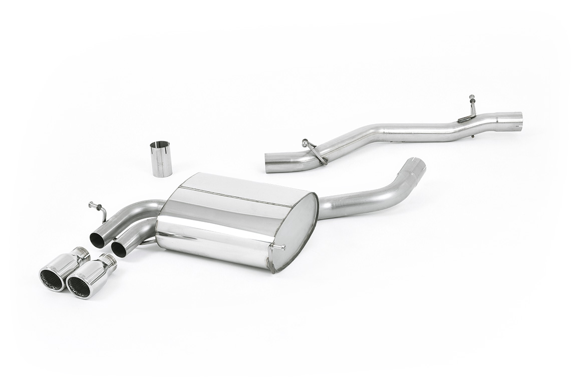 Ligne cat-back non résonnée 3.2 V6 (embouts polis) MILLTEK – Audi A3 (8P) 3.2 V6 250 ch – SSXAU504
