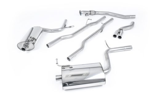 Ligne cat-back (embouts 100 mm boîte 6) MILLTEK – Audi A4 Cabrio / A4