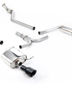 Ligne cat-back (2 sorties noires manuelle) MILLTEK – Audi A4 (B8) 2.0 TFSI