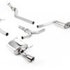 Ligne cat-back non résonnée (2 sorties GT-100 manuelle) MILLTEK – Audi A4 (B8) 2.0 TFSI – SSXAU626