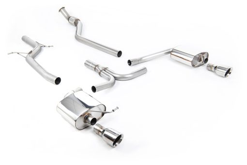 Ligne cat-back non résonnée (2 sorties GT-100 manuelle) MILLTEK – Audi A4 (B8) 2.0 TFSI – SSXAU626