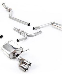 Ligne cat-back non résonnée (4 sorties GT-80 manuelle) MILLTEK – Audi A4 (B8) 2.0 TFSI – SSXAU627