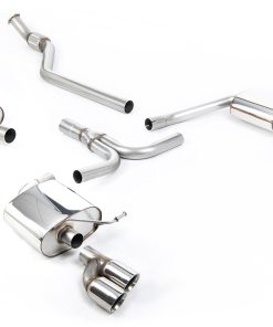 Ligne cat-back résonnée S line (4 sorties GT80 polies) MILLTEK – Audi A4 (B8) 2.0 TFSI – SSXAU249